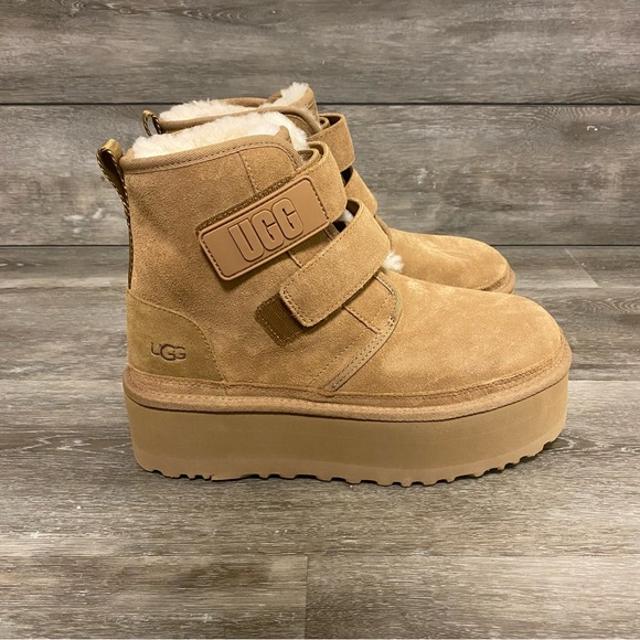 UGG | Neumel Platform Boots In Chestnut Suede NEW - Picture 7 of 15